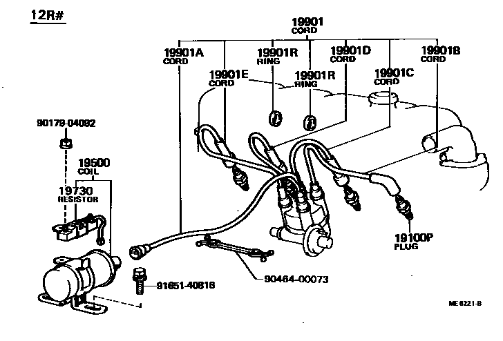 1901 — IGNITION COIL & SPARK PLUG / GLOW PLUG