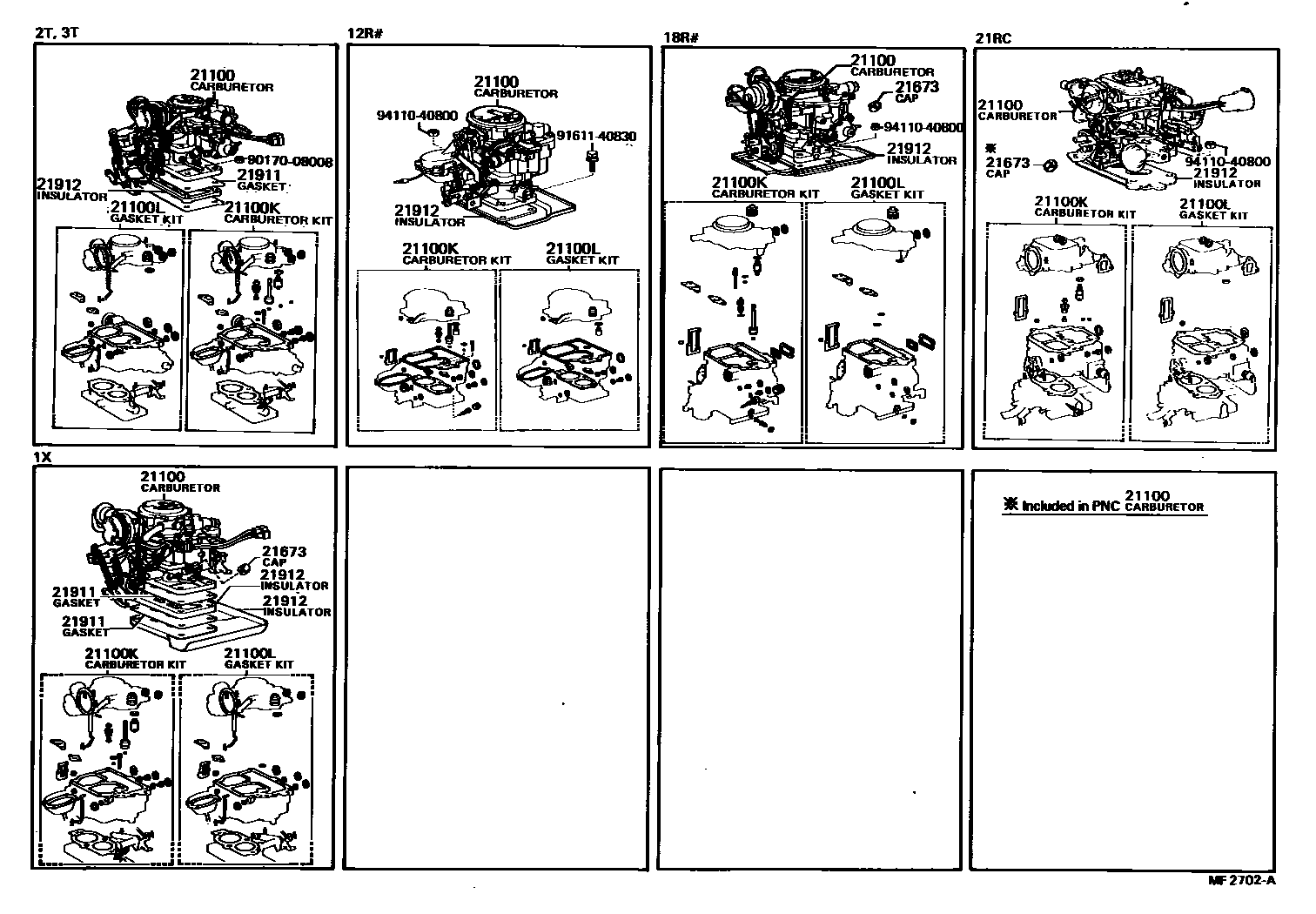 2102 — CARBURETOR ASSEMBLY
