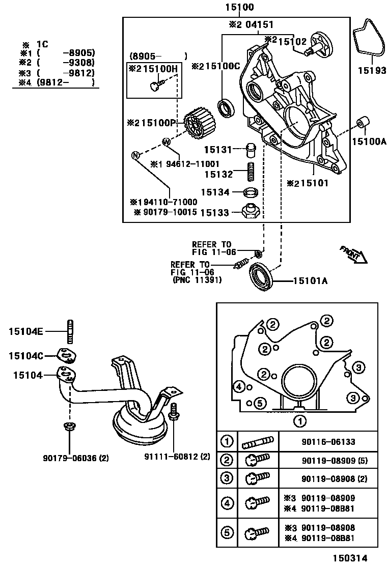 1501 — ENGINE OIL PUMP