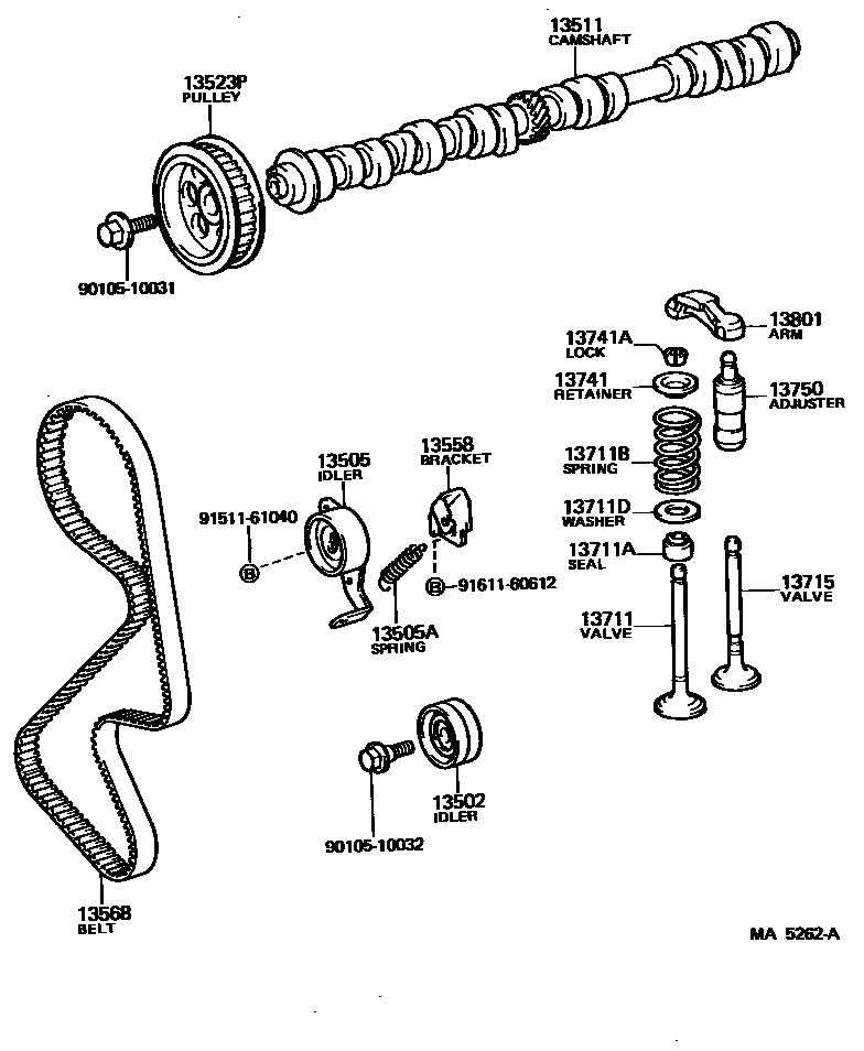 1302 — CAMSHAFT & VALVE