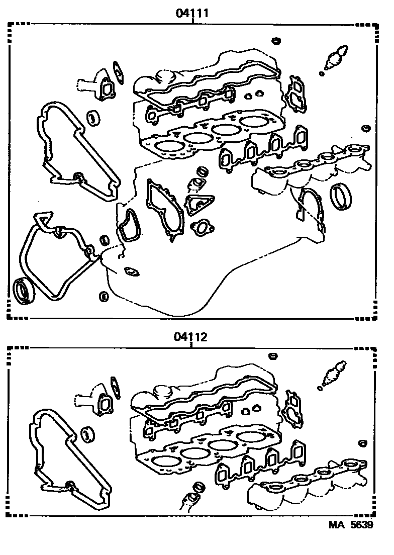 1103 — ENGINE OVERHAUL GASKET KIT