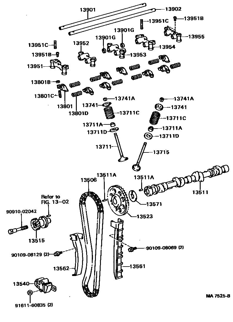1302 — CAMSHAFT & VALVE