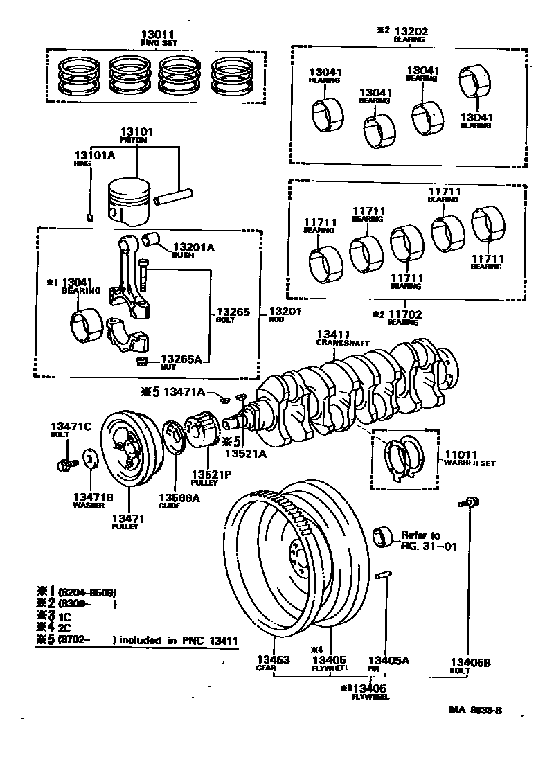 1301 — CRANKSHAFT & PISTON