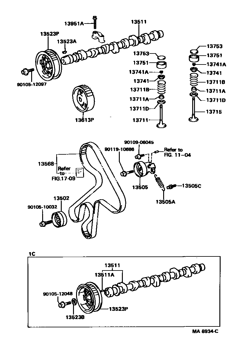 1302 — CAMSHAFT & VALVE