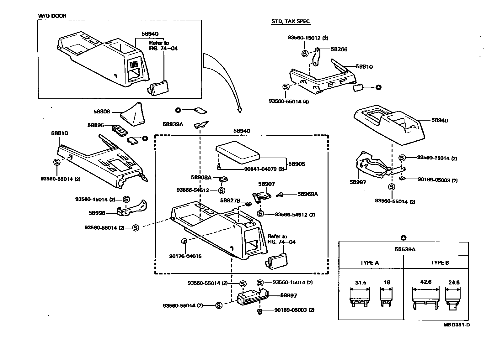 5806 — CONSOLE BOX & BRACKET