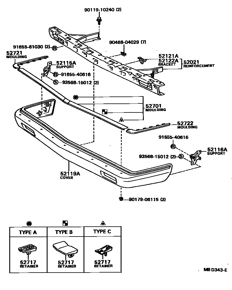 5201 — FRONT BUMPER & BUMPER STAY