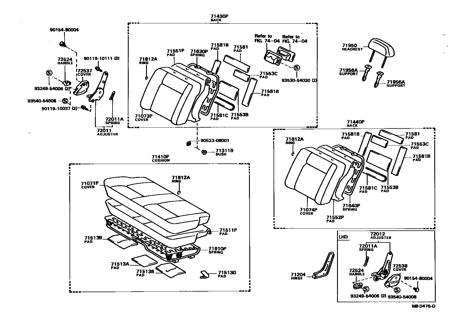 7101 — FRONT SEAT & SEAT TRACK