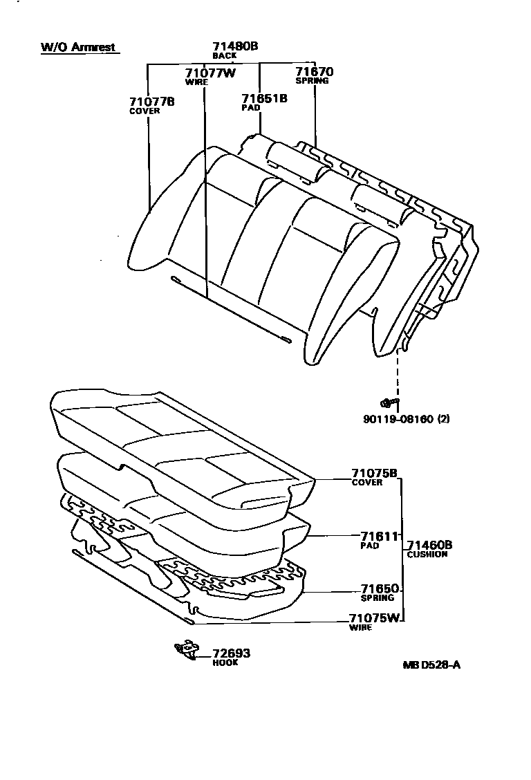 7102 — REAR SEAT & SEAT TRACK