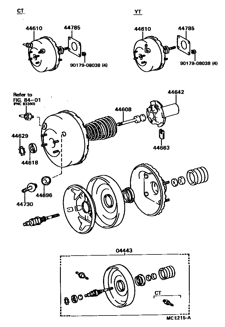 4703 — BRAKE BOOSTER & VACUUM TUBE