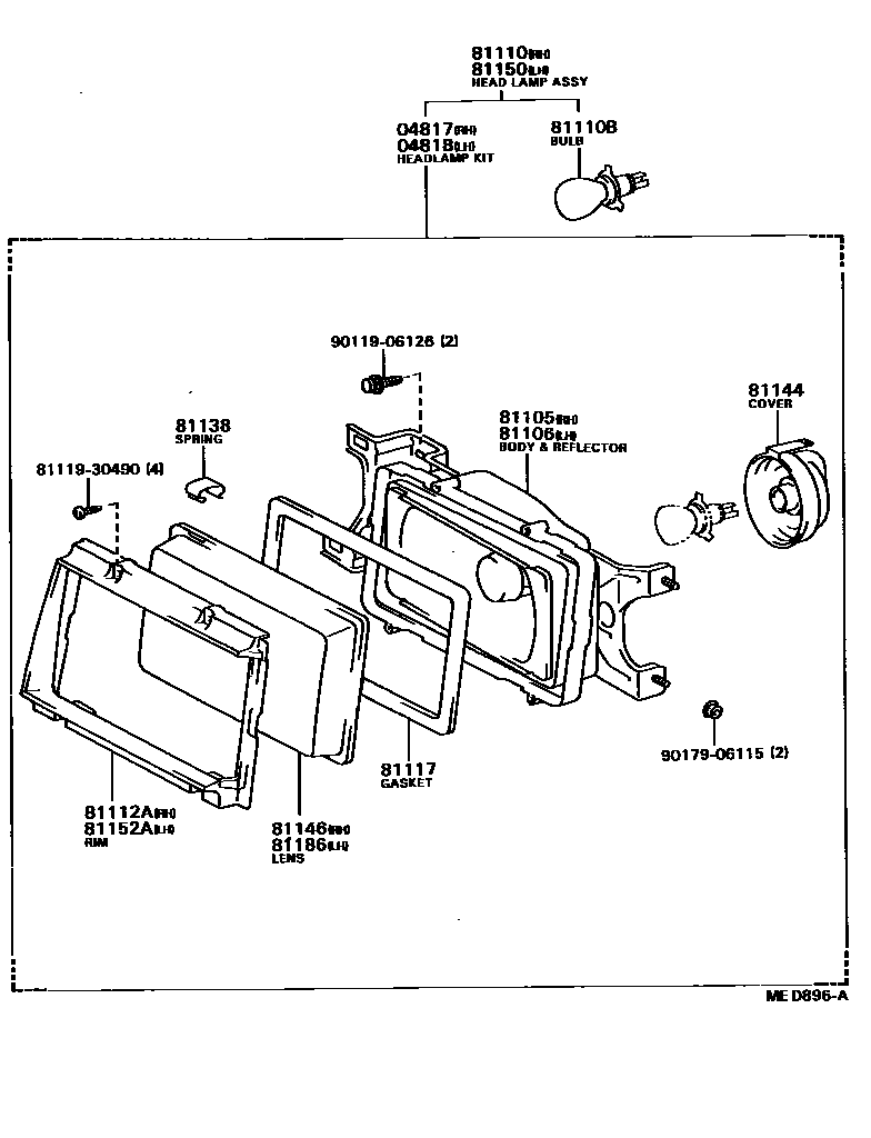 8101 — HEADLAMP