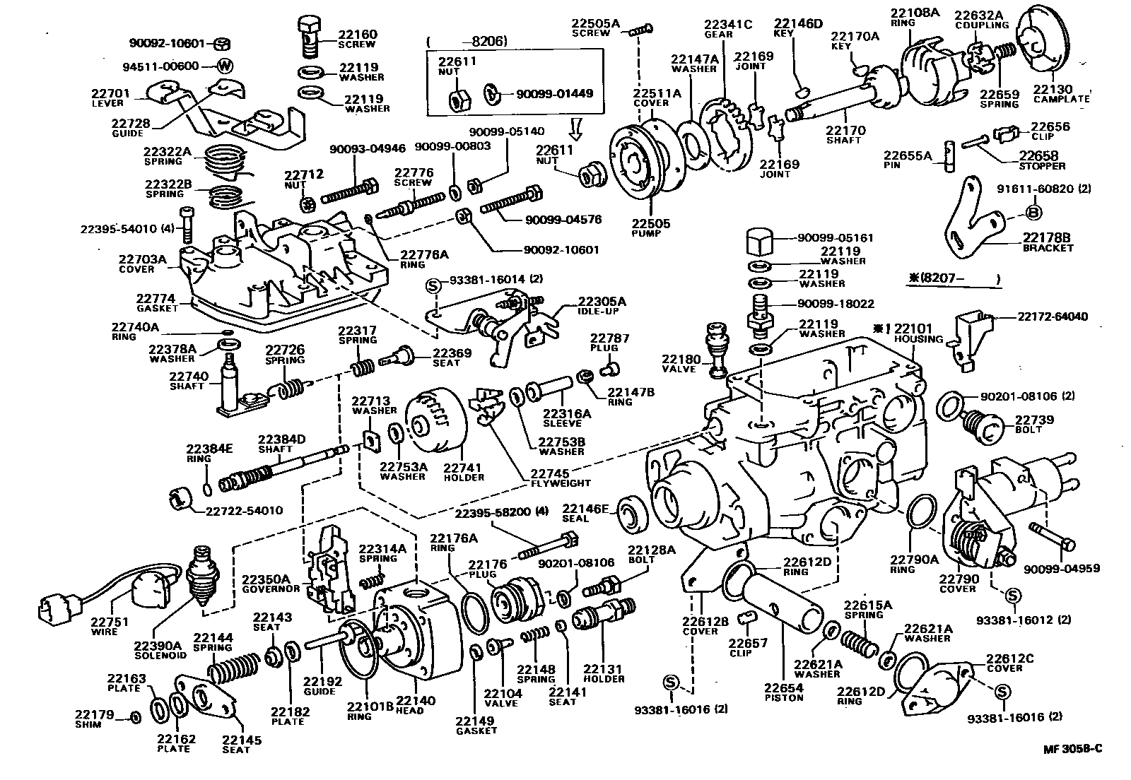 2203 — INJECTION PUMP BODY