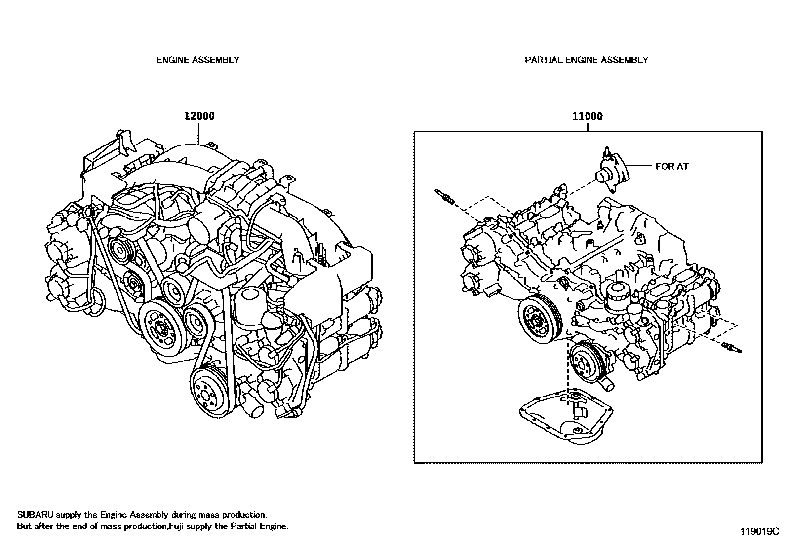 1101 — PARTIAL ENGINE ASSEMBLY