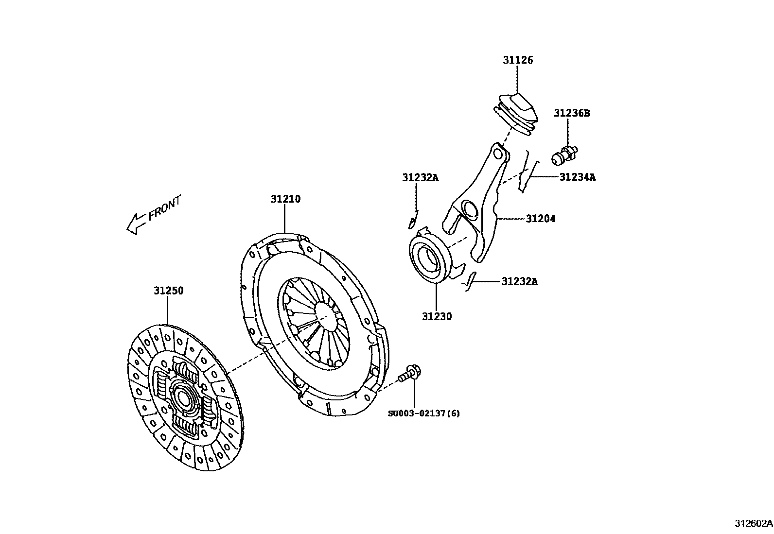 3101 — CLUTCH & RELEASE FORK