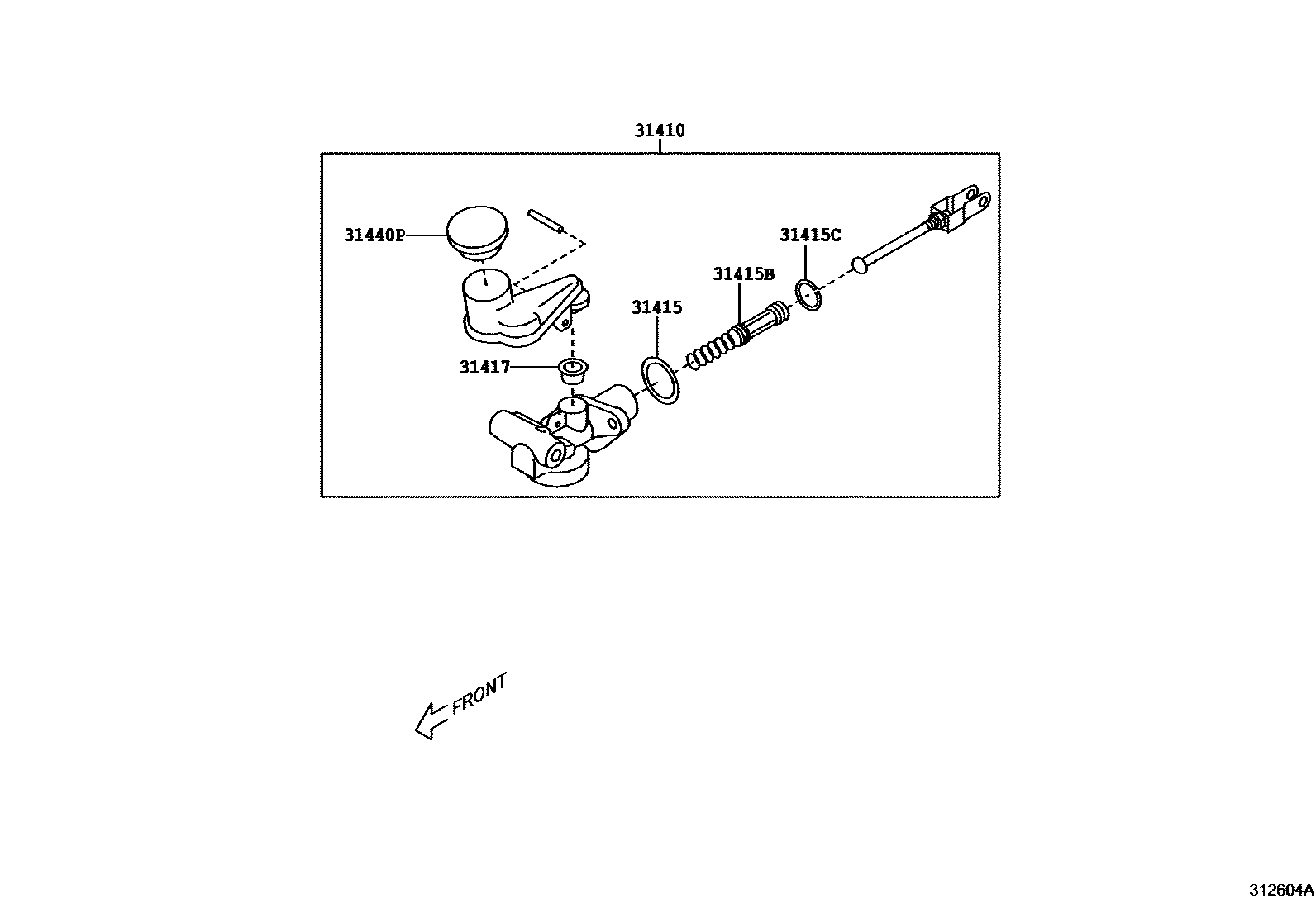 3103 — CLUTCH MASTER CYLINDER