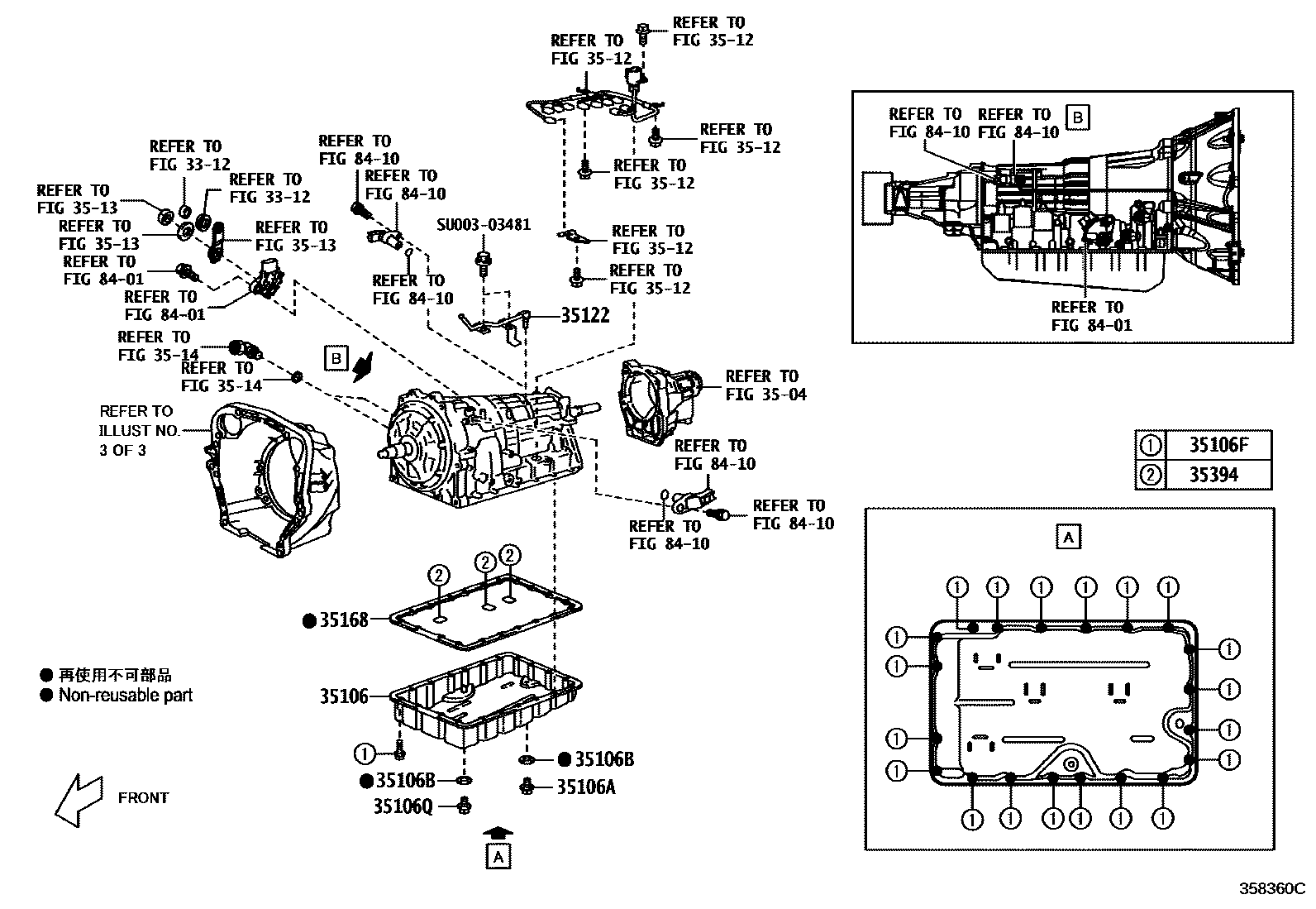 3503 — TRANSMISSION CASE & OIL PAN (ATM)