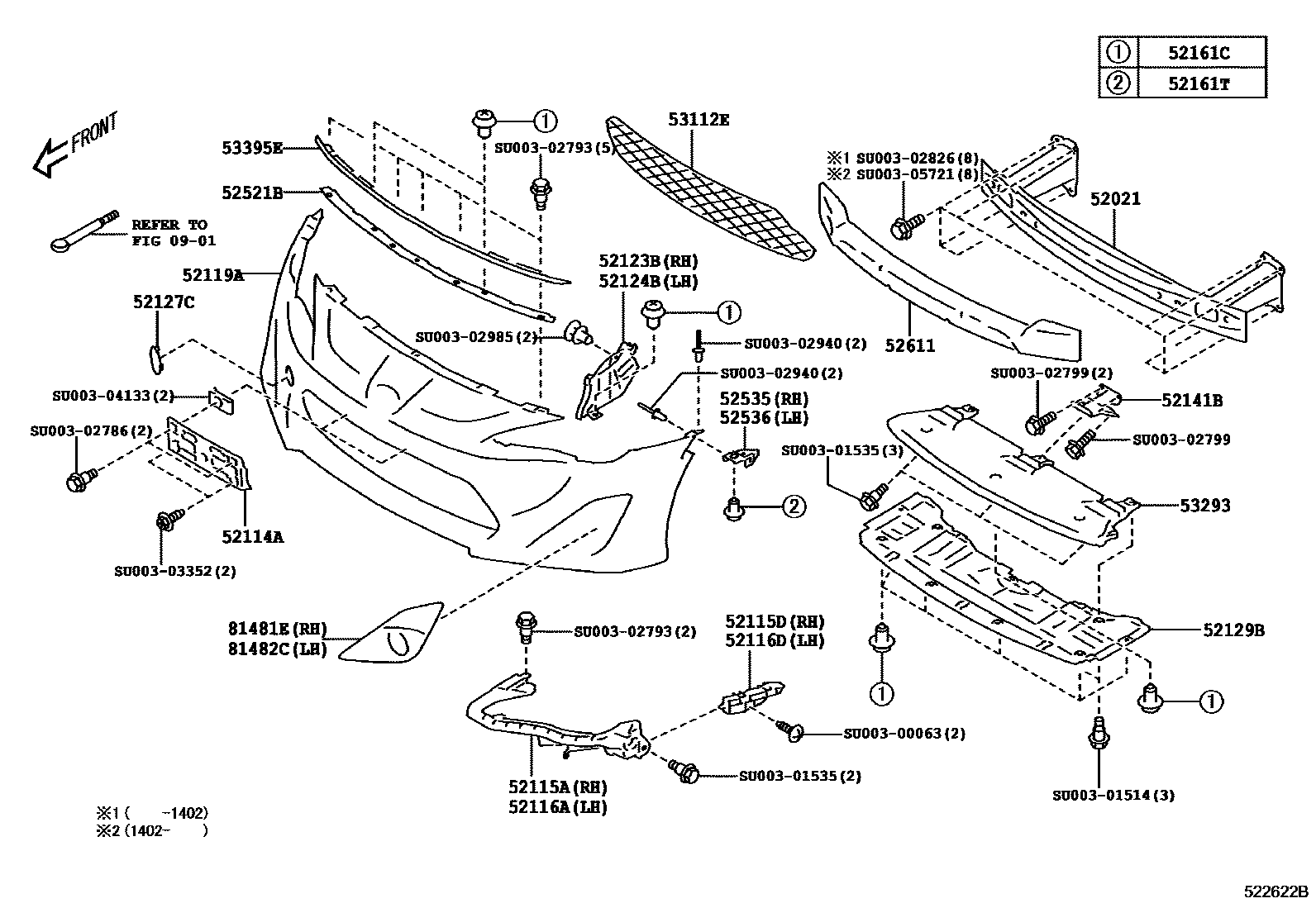 5201 — FRONT BUMPER & BUMPER STAY