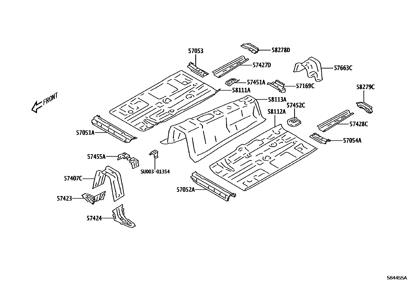 5801 — FLOOR PAN & LOWER BACK PANEL