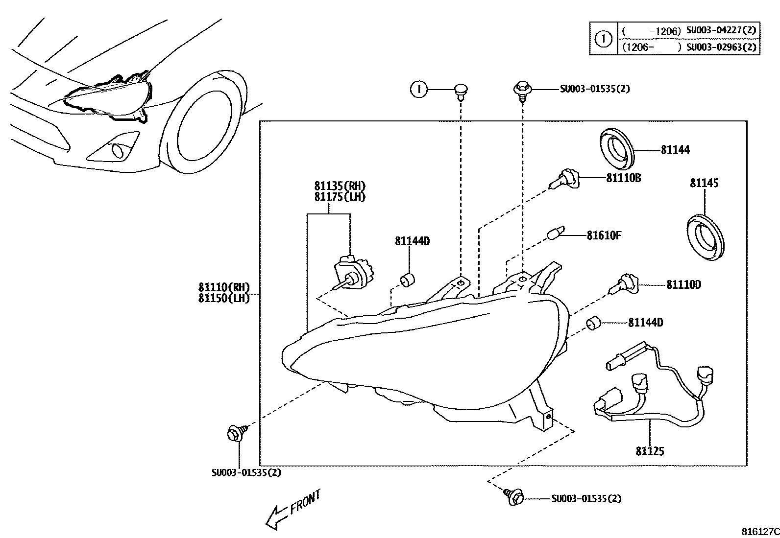 8101 — HEADLAMP