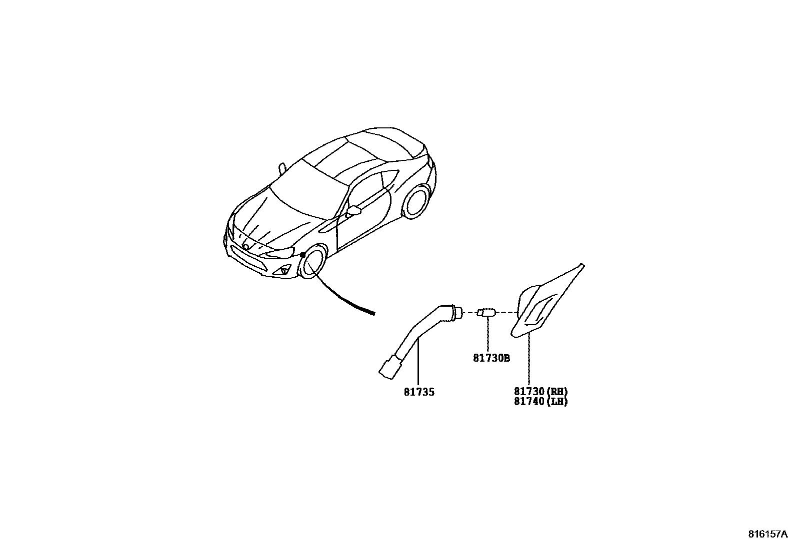 8106 — SIDE TURN SIGNAL LAMP & OUTER MIRROR LAMP