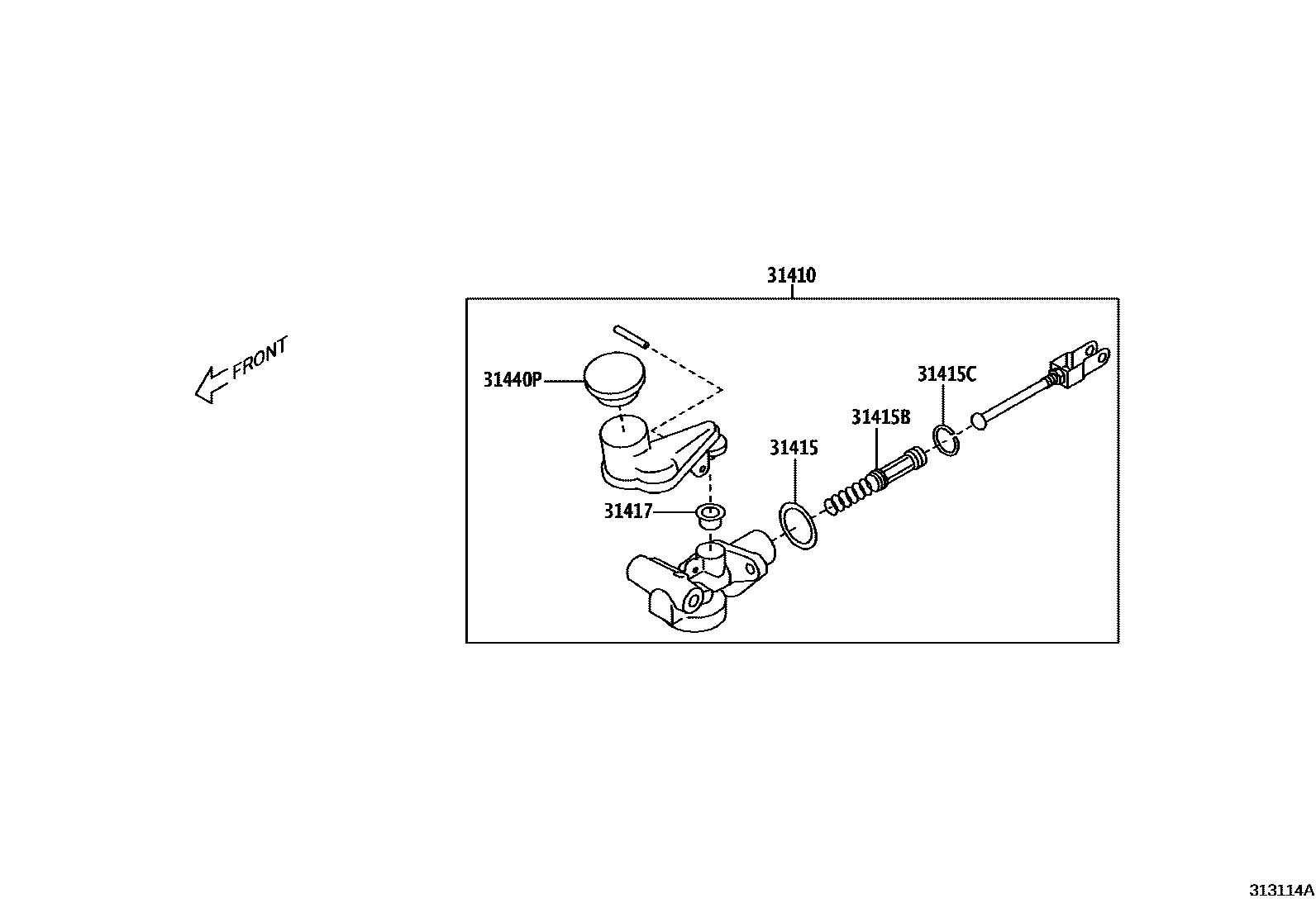 3103 — CLUTCH MASTER CYLINDER
