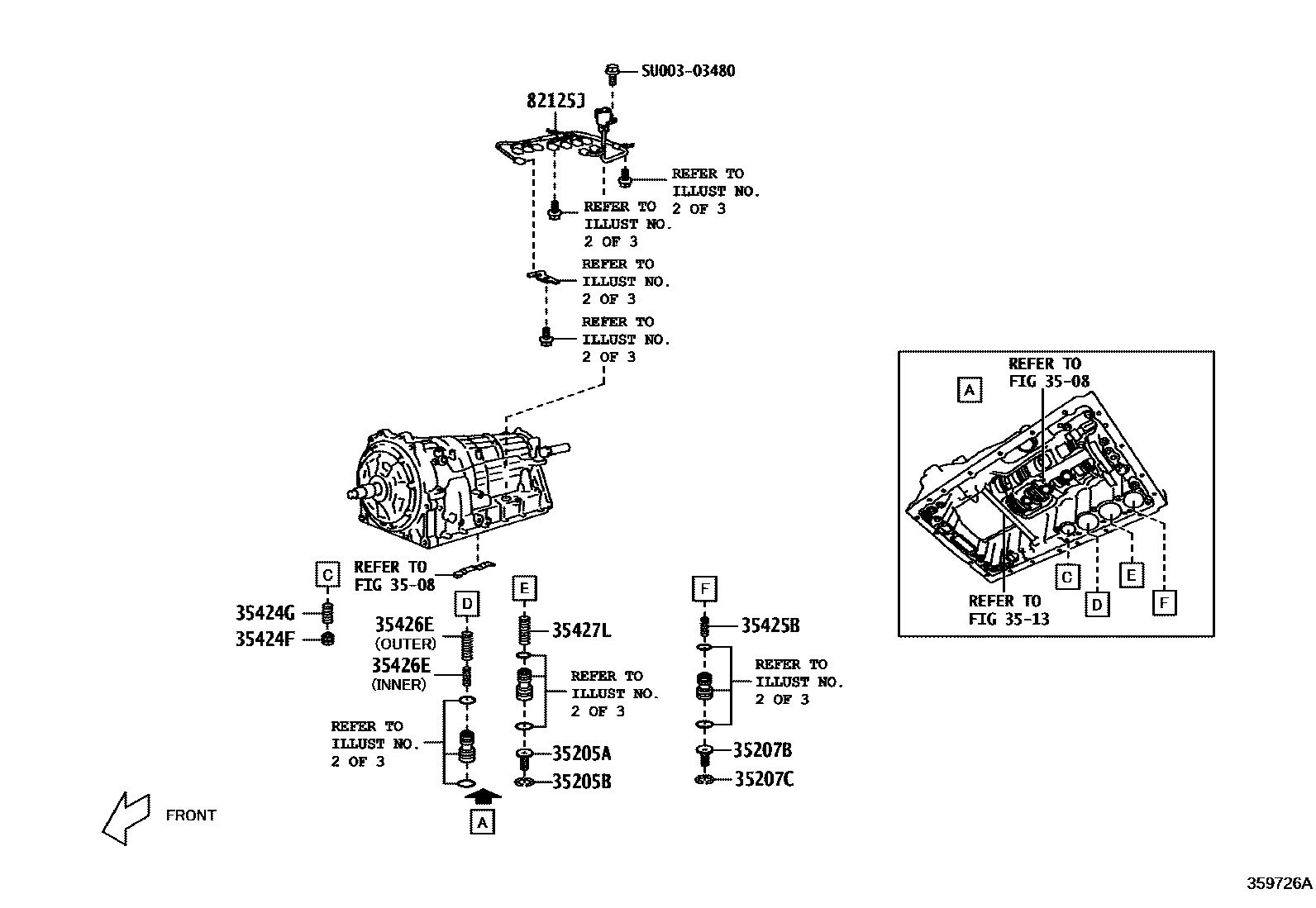 3512 — VALVE BODY & OIL STRAINER (ATM)