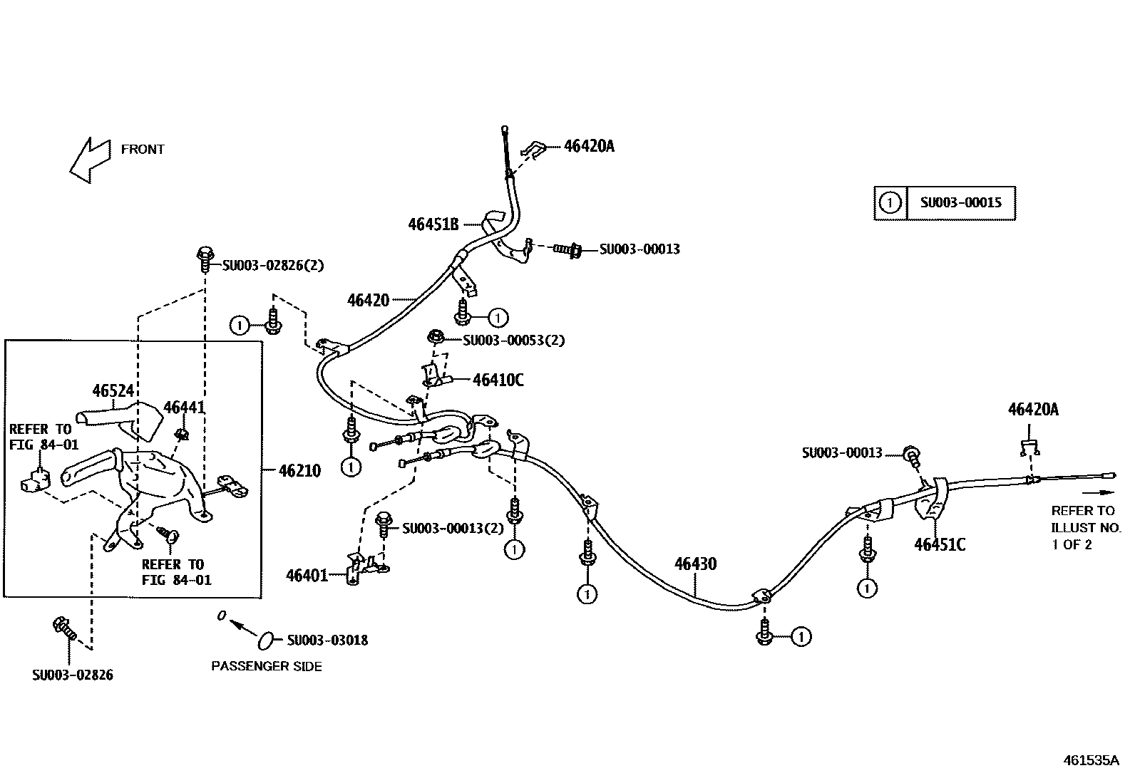 4601 — PARKING BRAKE & CABLE