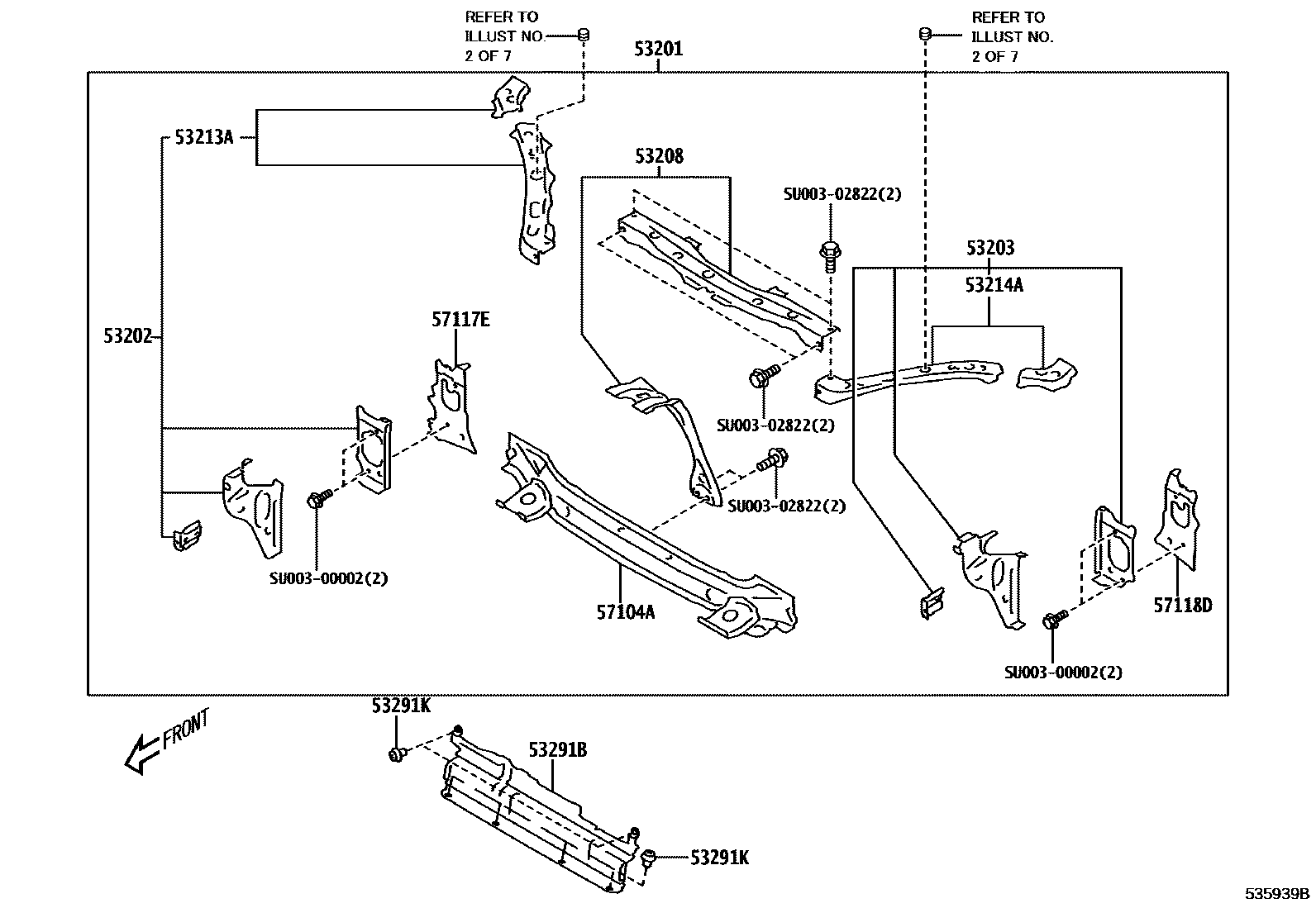 5304 — FRONT FENDER APRON & DASH PANEL