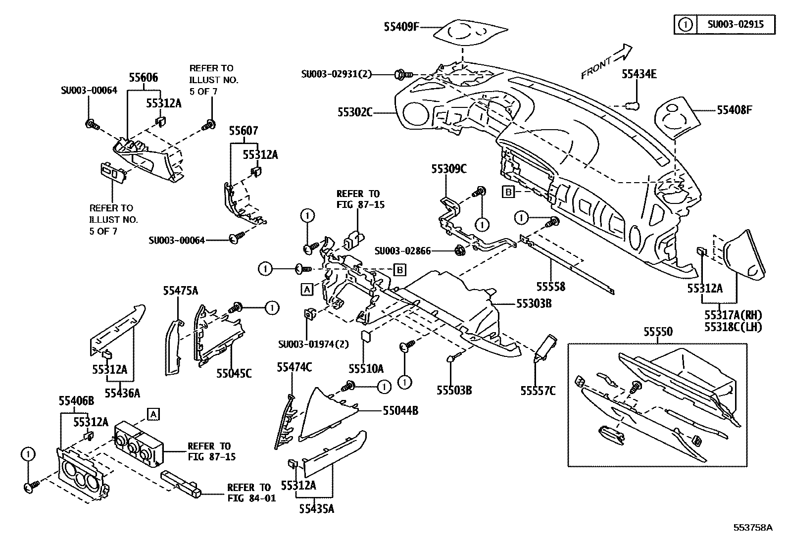 5501 — INSTRUMENT PANEL & GLOVE COMPARTMENT