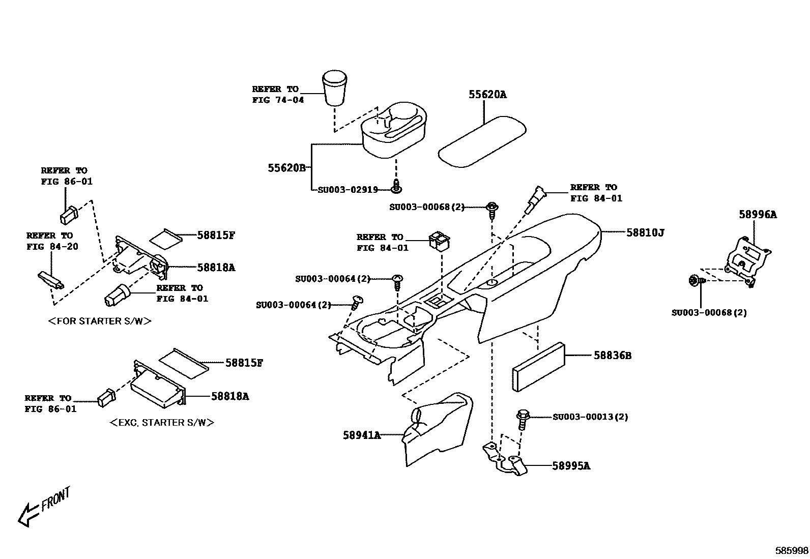 5806 — CONSOLE BOX & BRACKET