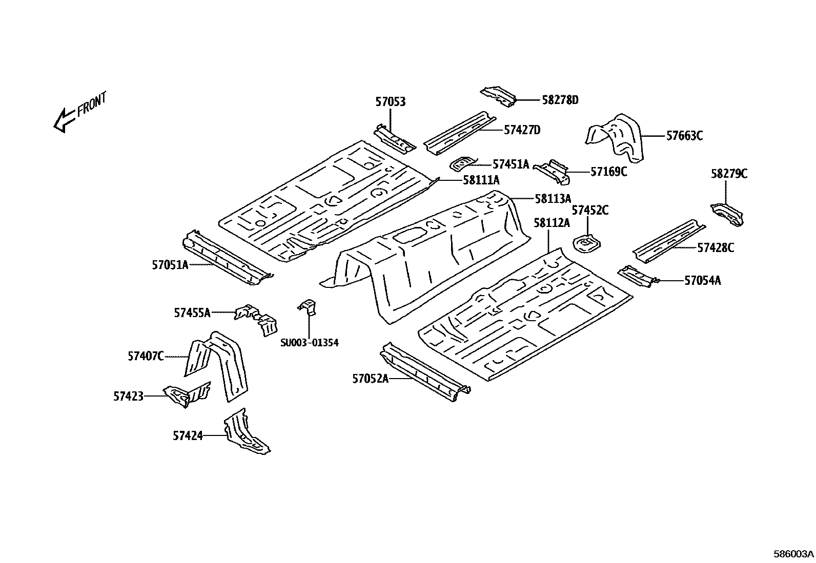 5801 — FLOOR PAN & LOWER BACK PANEL