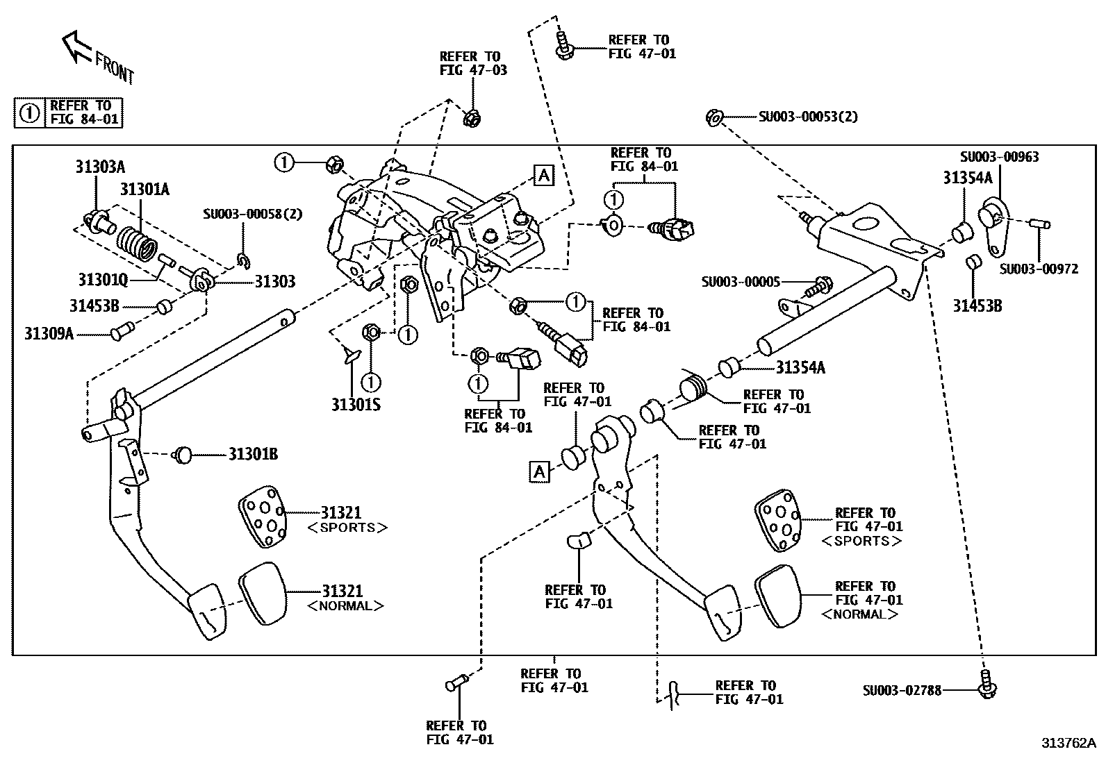 3102 — CLUTCH PEDAL & FLEXIBLE HOSE