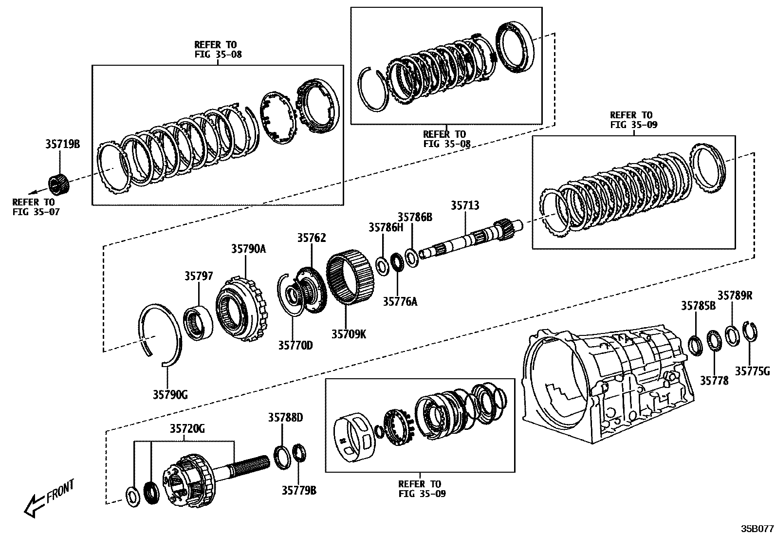 3510 — PLANETARY GEAR, REVERSE PISTON & COUNTER GEAR(ATM)