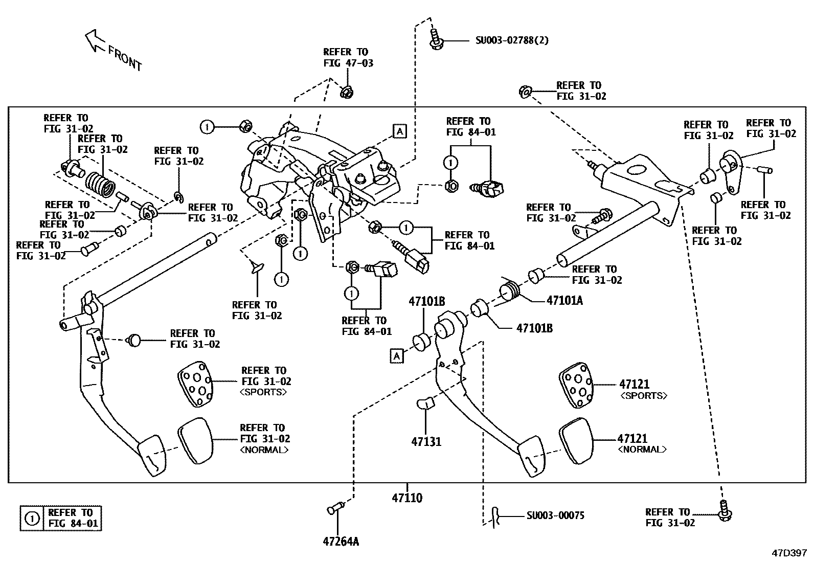 4701 — BRAKE PEDAL & BRACKET