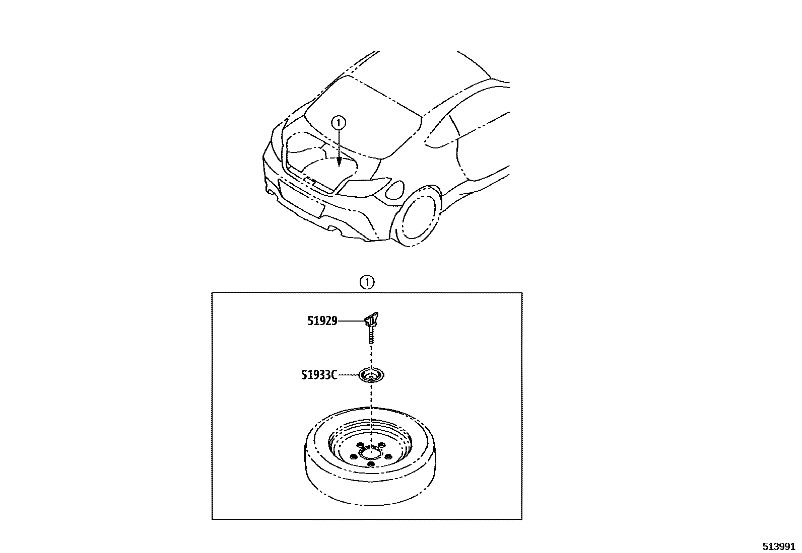 5104 — SPARE WHEEL CARRIER