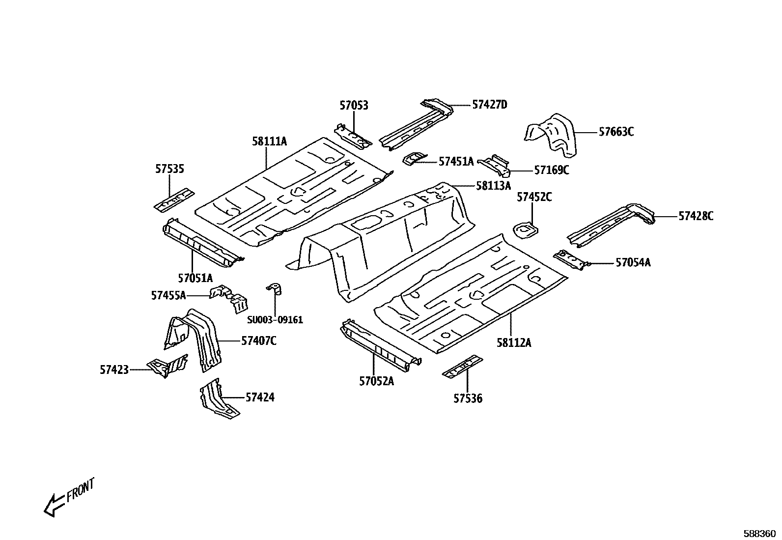 5801 — FLOOR PAN & LOWER BACK PANEL