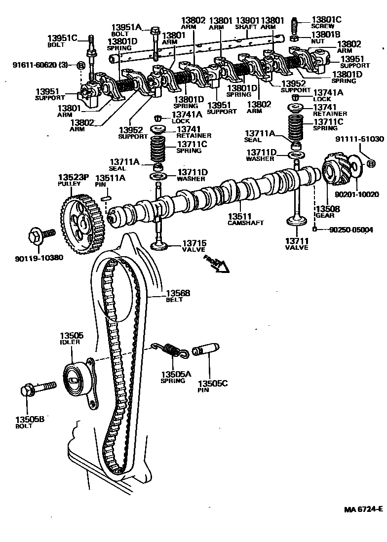 1302 — CAMSHAFT & VALVE