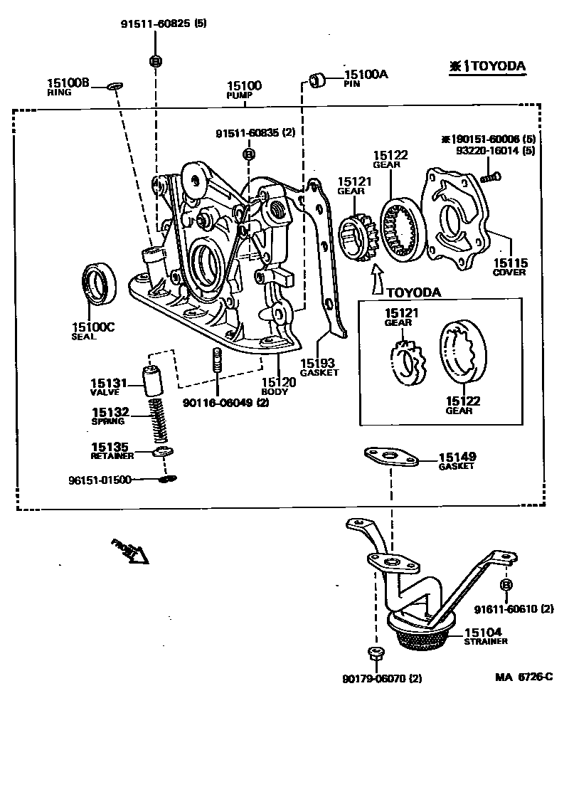 1501 — ENGINE OIL PUMP