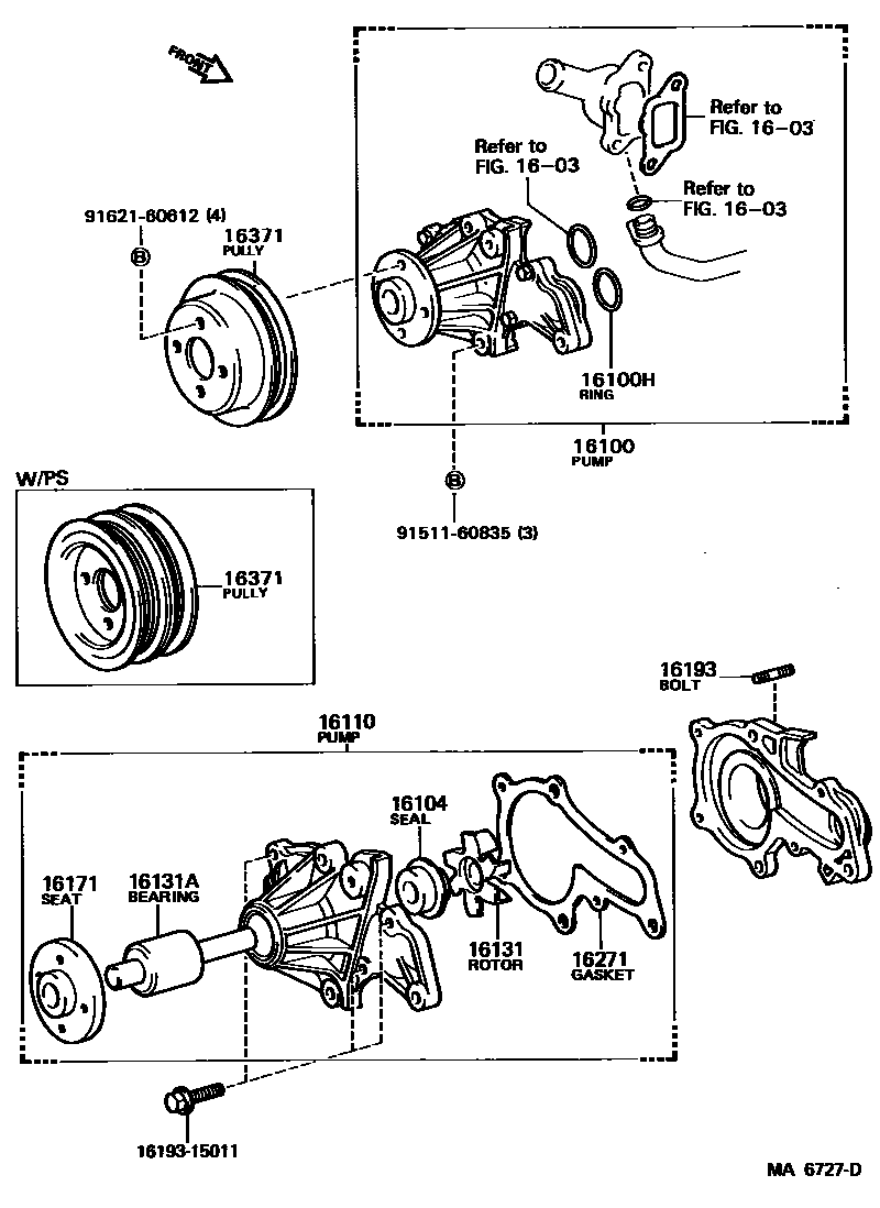 1601 — WATER PUMP