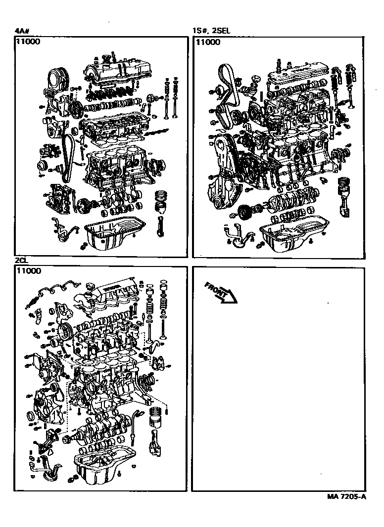1101 — PARTIAL ENGINE ASSEMBLY