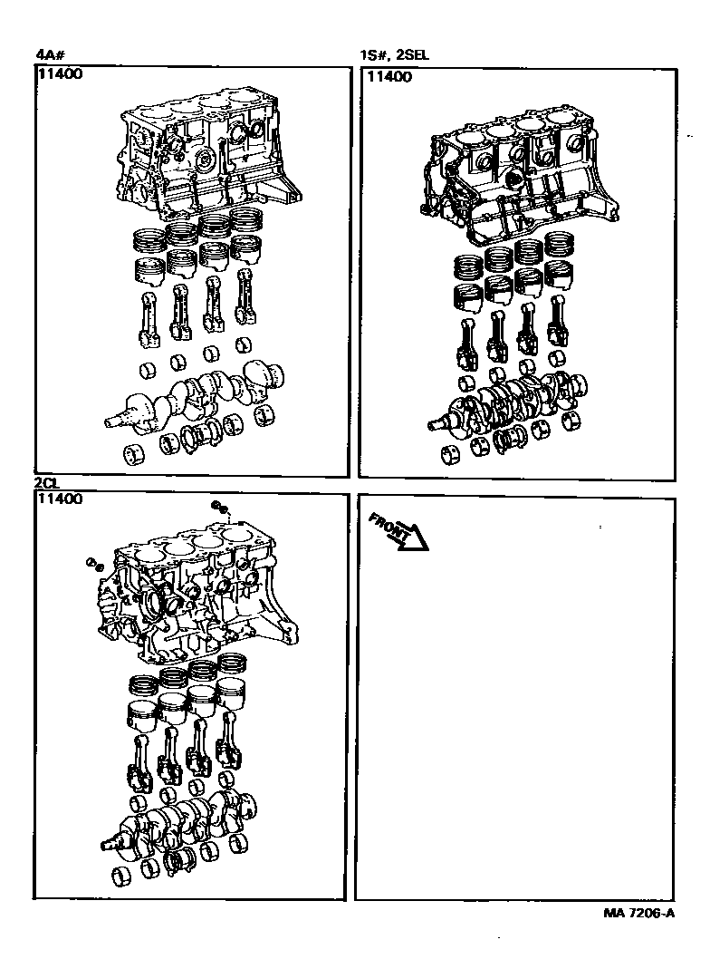 1102 — SHORT BLOCK ASSEMBLY