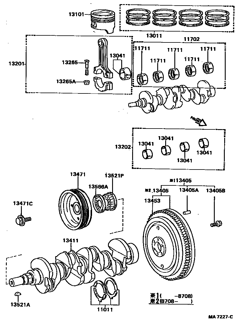 1301 — CRANKSHAFT & PISTON
