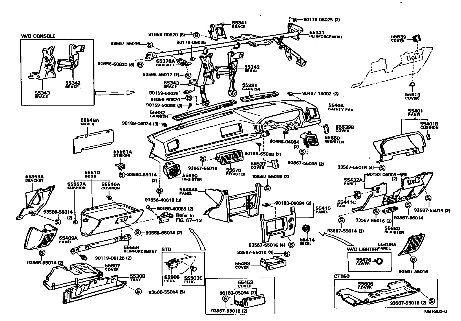 5501 — INSTRUMENT PANEL & GLOVE COMPARTMENT