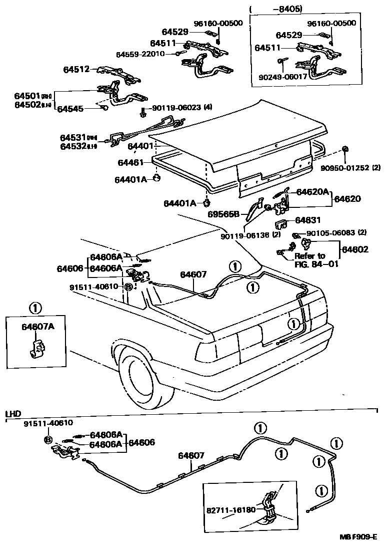 6105 — LUGGAGE COMPARTMENT DOOR & LOCK