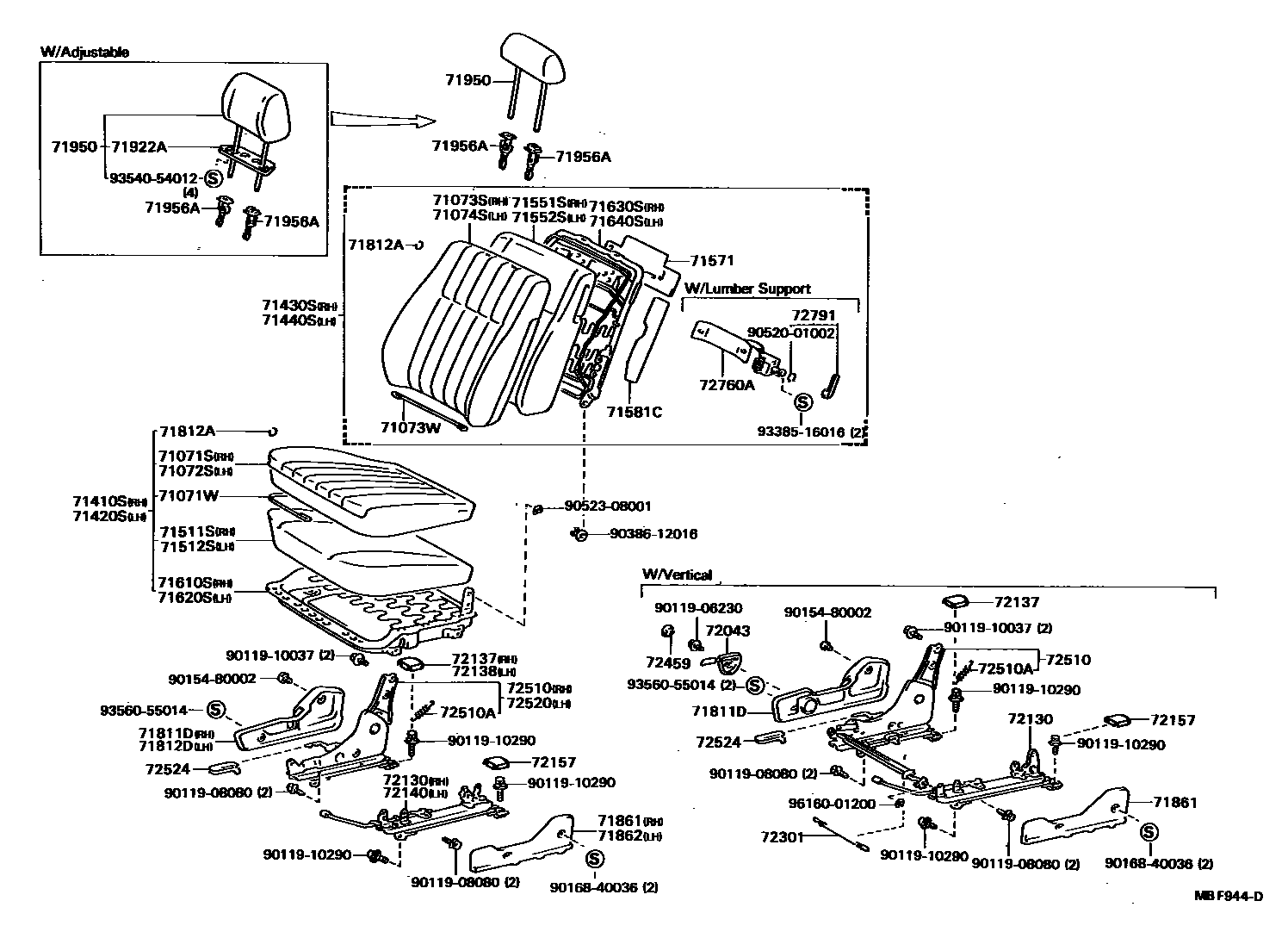 7101 — FRONT SEAT & SEAT TRACK