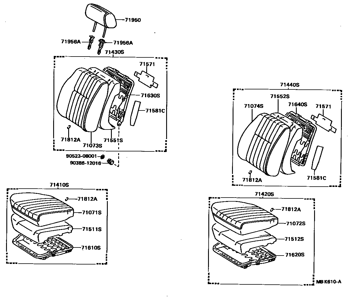 7101 — FRONT SEAT & SEAT TRACK