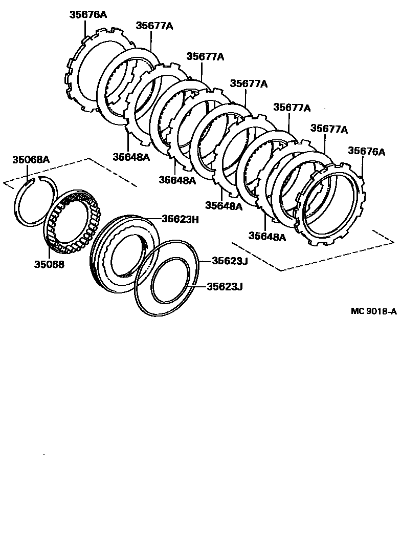 3509 — BRAKE NO.3, 1ST & REVERSE BRAKE (ATM)