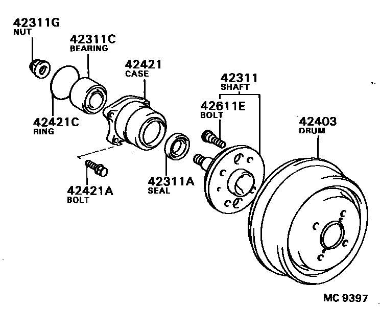 4102 — REAR AXLE SHAFT & HUB