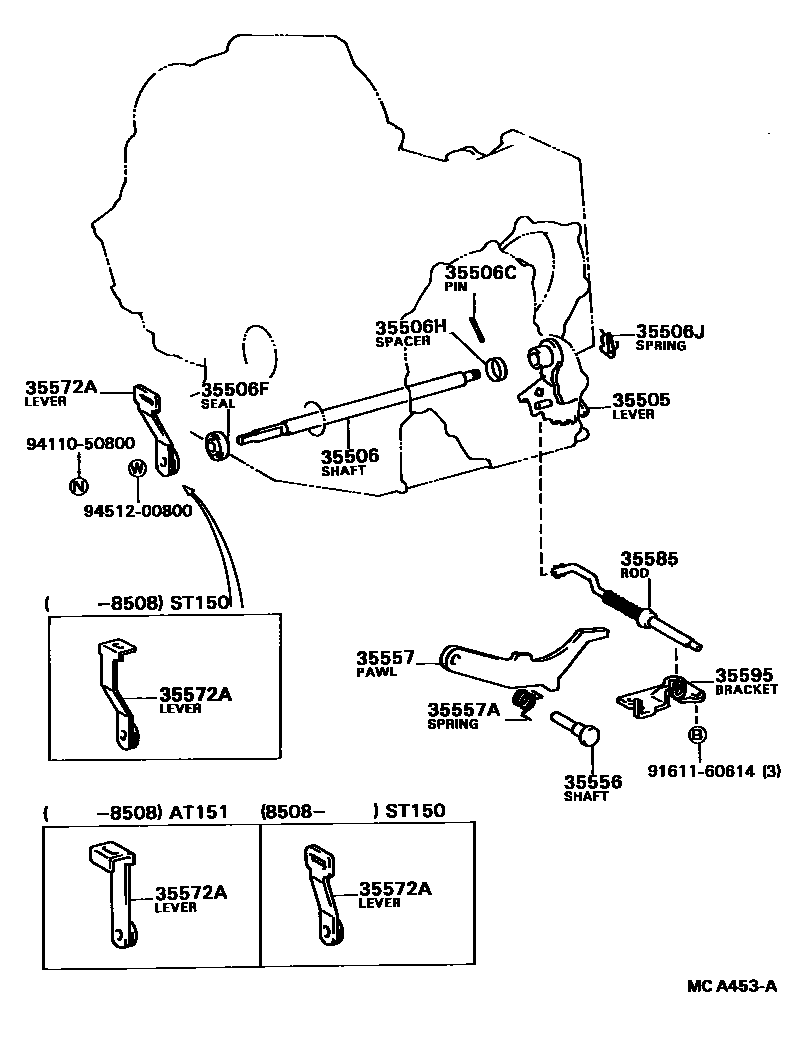 3513 — THROTTLE LINK & VALVE LEVER (ATM)