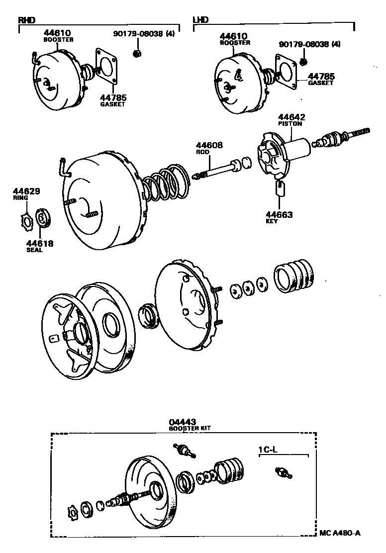 4703 — BRAKE BOOSTER & VACUUM TUBE