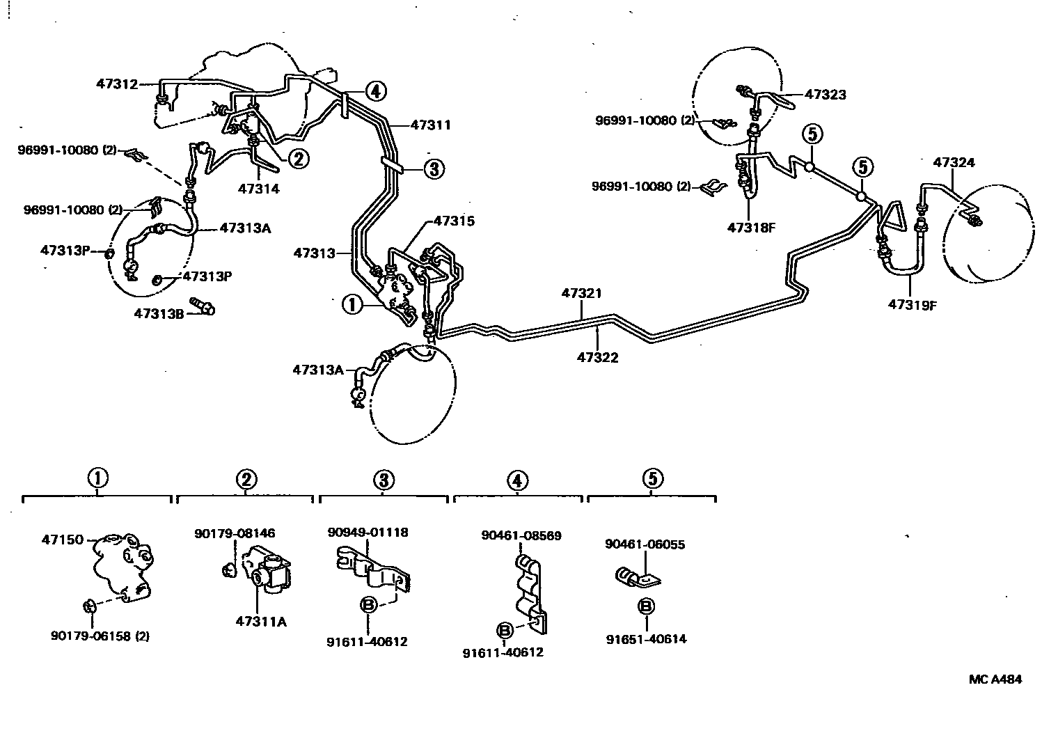 4708 — BRAKE TUBE & CLAMP